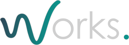 Logo Works_Schriftzug_coloured blaugrün